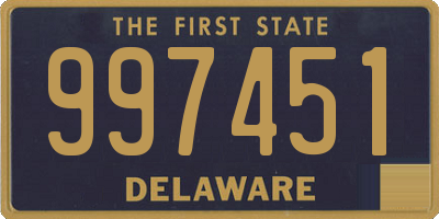 DE license plate 997451