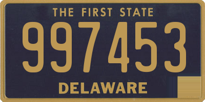 DE license plate 997453