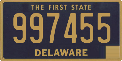 DE license plate 997455