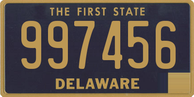 DE license plate 997456