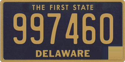 DE license plate 997460