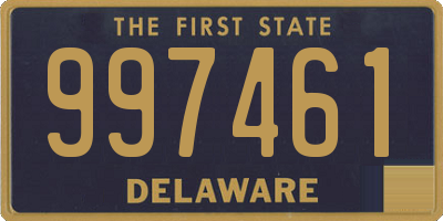 DE license plate 997461