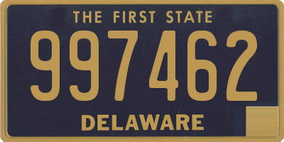 DE license plate 997462