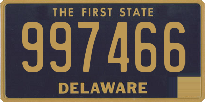 DE license plate 997466