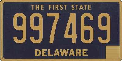 DE license plate 997469