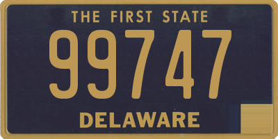 DE license plate 99747