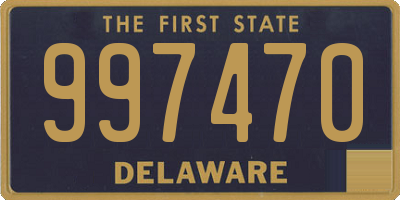 DE license plate 997470