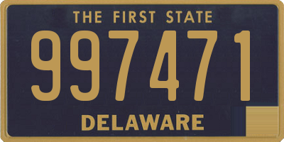 DE license plate 997471