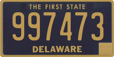 DE license plate 997473