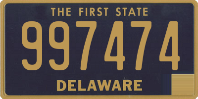 DE license plate 997474