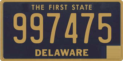 DE license plate 997475