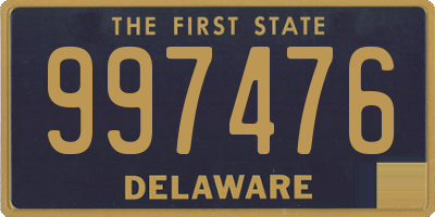 DE license plate 997476