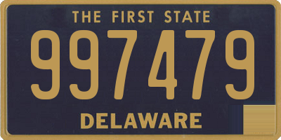 DE license plate 997479