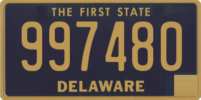 DE license plate 997480