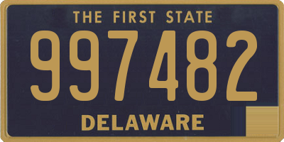 DE license plate 997482