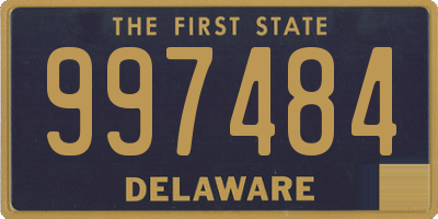 DE license plate 997484