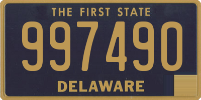 DE license plate 997490