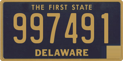 DE license plate 997491