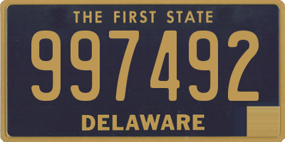 DE license plate 997492