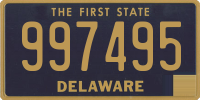 DE license plate 997495