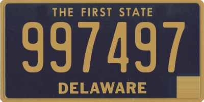 DE license plate 997497