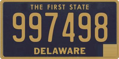 DE license plate 997498