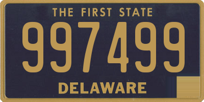 DE license plate 997499