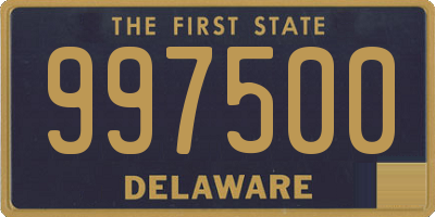 DE license plate 997500