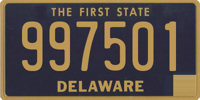 DE license plate 997501