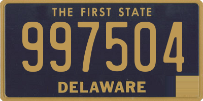 DE license plate 997504