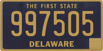 DE license plate 997505