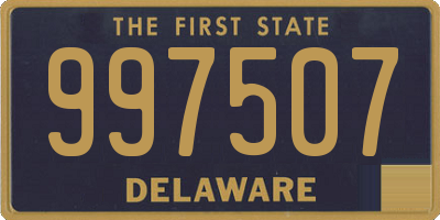 DE license plate 997507