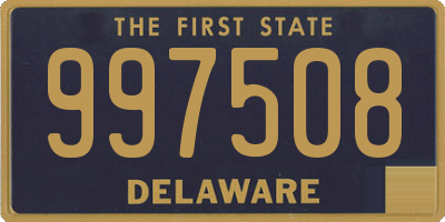 DE license plate 997508