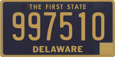 DE license plate 997510