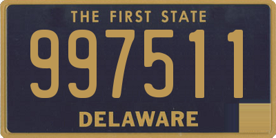 DE license plate 997511