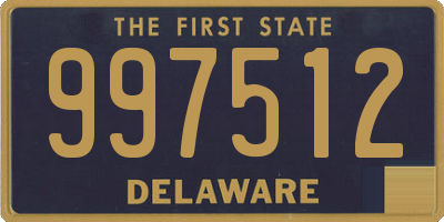 DE license plate 997512