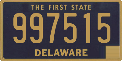 DE license plate 997515