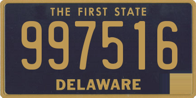 DE license plate 997516