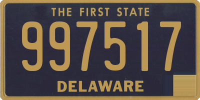 DE license plate 997517