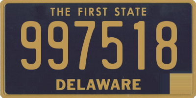 DE license plate 997518