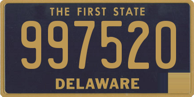 DE license plate 997520