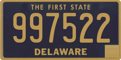 DE license plate 997522