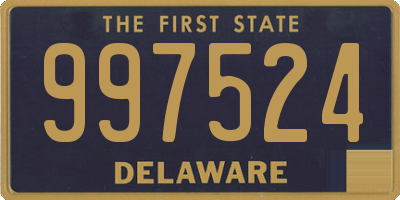 DE license plate 997524