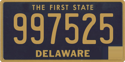 DE license plate 997525