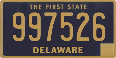 DE license plate 997526