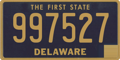 DE license plate 997527