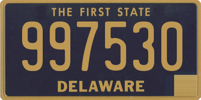 DE license plate 997530