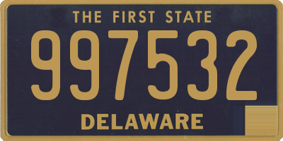 DE license plate 997532