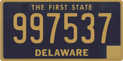 DE license plate 997537