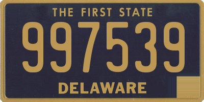 DE license plate 997539